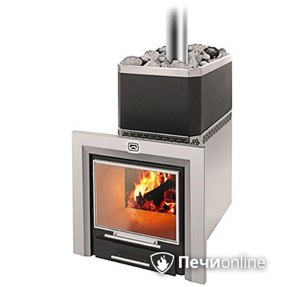 Дровяная банная печь Теплодар Русь-27 ЛНЗП Профи Панорама в Архангельске